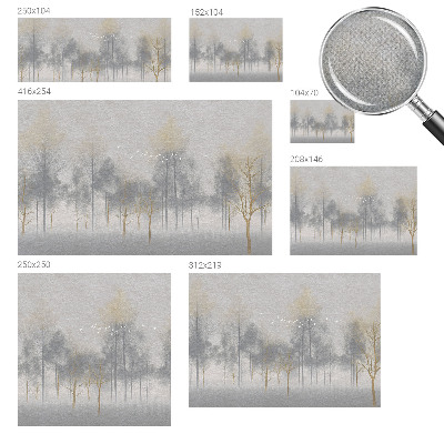 Samolepilna fototapeta za dnevno sobo Gozdna harmonija