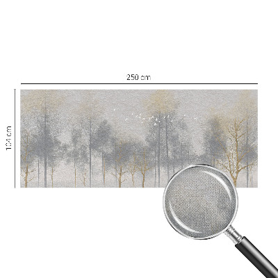 Samolepilna fototapeta za dnevno sobo z motivom gosodnega gozda