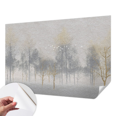 Samolepilna fototapeta za dnevno sobo Gozdna harmonija