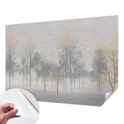 Samolepilna fototapeta za dnevno sobo Gozdna harmonija