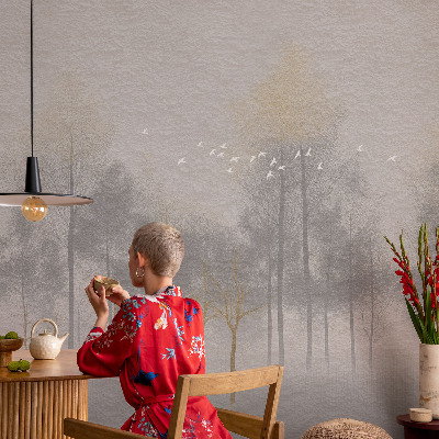 Samolepilna fototapeta za dnevno sobo Gozdna harmonija