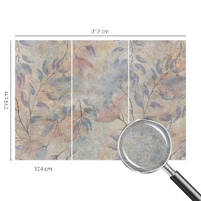 Samolepilna fototapeta za spalnico Abstraktni listi