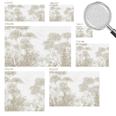 Samolepilna fototapeta s tropsko vegetacijo