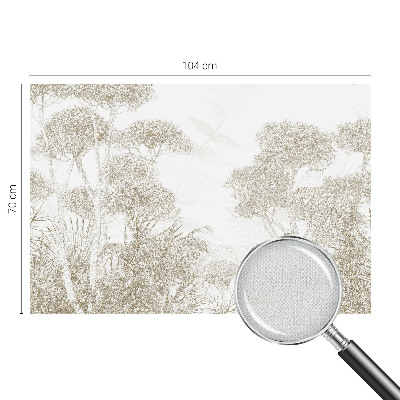 Samolepilna fototapeta s tropsko vegetacijo