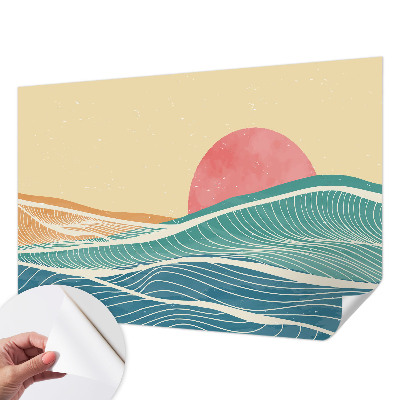 Samolepilna fototapeta za dnevno sobo Morski valovi