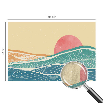 Samolepilna fototapeta za dnevno sobo Morski valovi