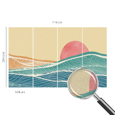Samolepilna fototapeta za dnevno sobo Morski valovi