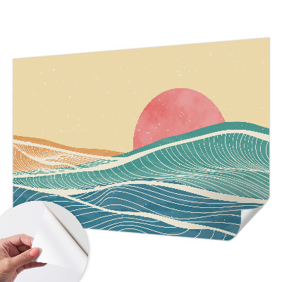 Samolepilna fototapeta za dnevno sobo Morski valovi