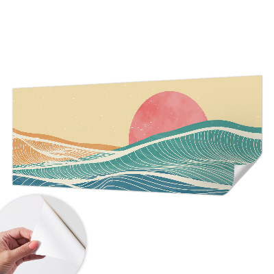 Samolepilna fototapeta za dnevno sobo Morski valovi