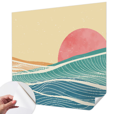 Samolepilna fototapeta za dnevno sobo Morski valovi