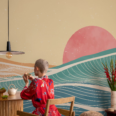 Samolepilna fototapeta za dnevno sobo Morski valovi