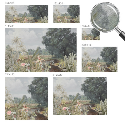 Samolepilna fototapeta za dnevno sobo Eksotična pokrajina