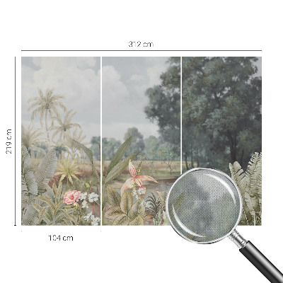 Samolepilna fototapeta za dnevno sobo Eksotična pokrajina