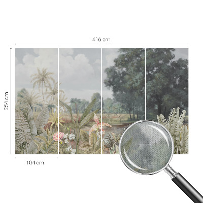 Samolepilna fototapeta za dnevno sobo Eksotična pokrajina