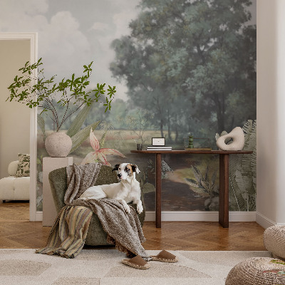 Samolepilna fototapeta za dnevno sobo Eksotična pokrajina