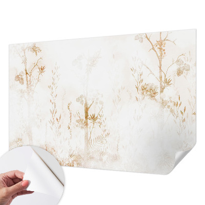 3D fototapeta z botaničnim motivom v elegantnem slogu