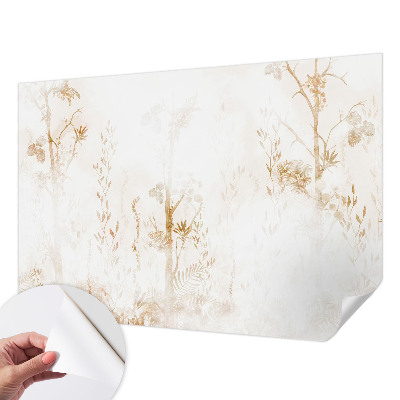 3D fototapeta z botaničnim motivom v elegantnem slogu