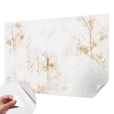 3D fototapeta z botaničnim motivom v elegantnem slogu