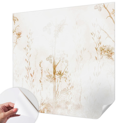 3D fototapeta z botaničnim motivom v elegantnem slogu
