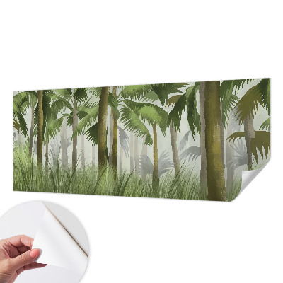 Fototapeta za otroško sobo s tropskim gozdnim motivom