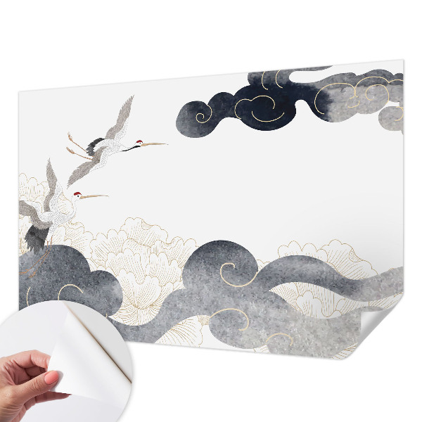 3D fototapeta Žerjavi v letu