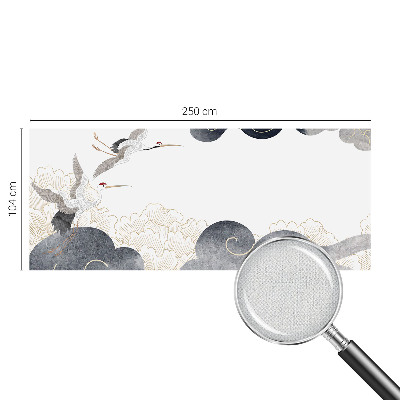 3D fototapeta z motivom žerjavov v letu