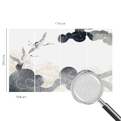 3D fototapeta Žerjavi v letu