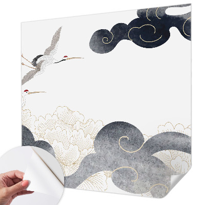 3D fototapeta Žerjavi v letu