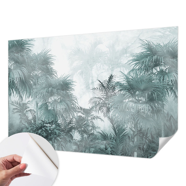 Samolepilna fototapeta za dnevno sobo Eksotična zelena