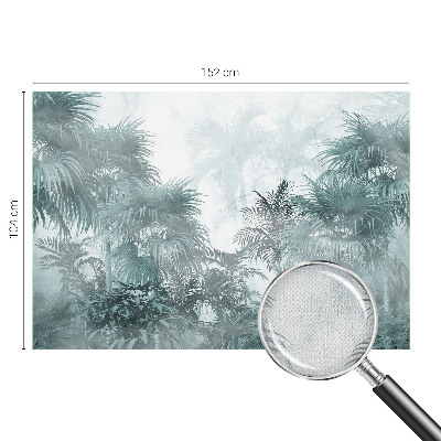 Samolepilna fototapeta za dnevno sobo Eksotična zelena