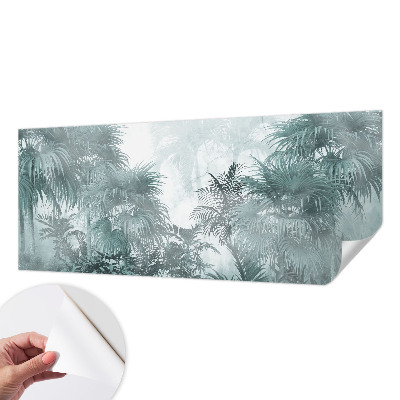 Samolepilna fototapeta za dnevno sobo Eksotična zelena