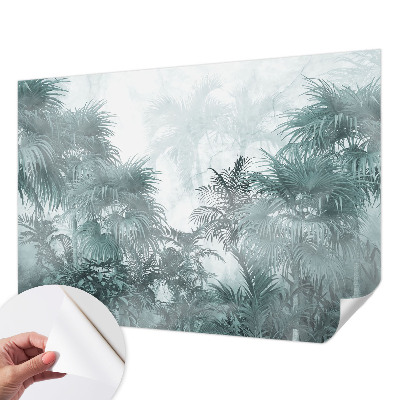 Samolepilna fototapeta za dnevno sobo Eksotična zelena