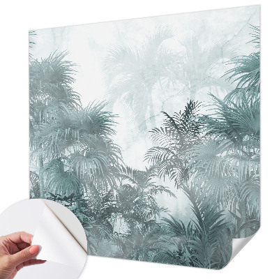 Samolepilna fototapeta za dnevno sobo Eksotična zelena