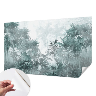 Samolepilna fototapeta za dnevno sobo Eksotična zelena