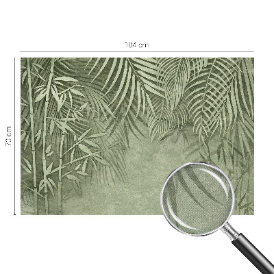 Samolepilna fototapeta za spalnico z motivom bambusovega gozdnega rastja