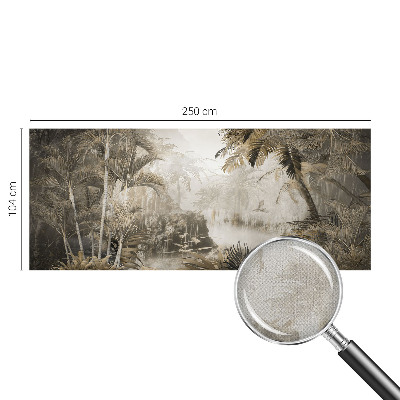Fototapeta za otroško sobo s tropskim gozdnim motivom