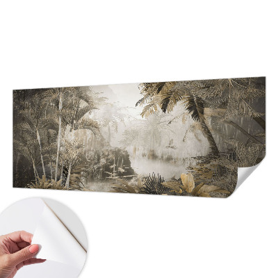 Fototapeta za otroško sobo s tropskim gozdnim motivom