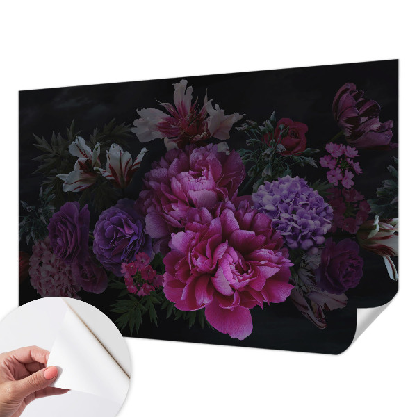 Samolepilna fototapeta z vzorcem cvetlične elegance