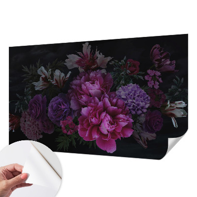 Samolepilna fototapeta z vzorcem cvetlične elegance