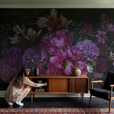 Samolepilna fototapeta z vzorcem cvetlične elegance