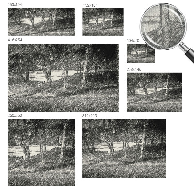 Samolepilna fototapeta za dnevno sobo z motivom mirne pokrajine
