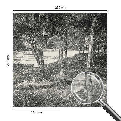 Samolepilna fototapeta za dnevno sobo z motivom mirne pokrajine