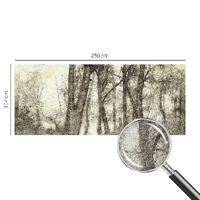 3D fototapeta z motivom gozdne melanholije