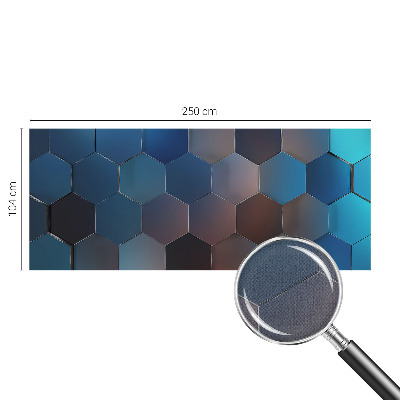 Samolepilna fototapeta za spalnico Modri ​​šesterokotniki