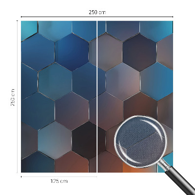 Samolepilna fototapeta za spalnico Modri ​​šesterokotniki