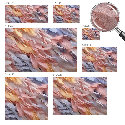Otroška fototapeta s pastelnim motivom perja
