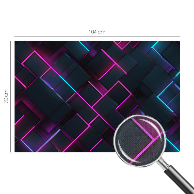 Samolepilna fototapeta z motivom neonske geometrije