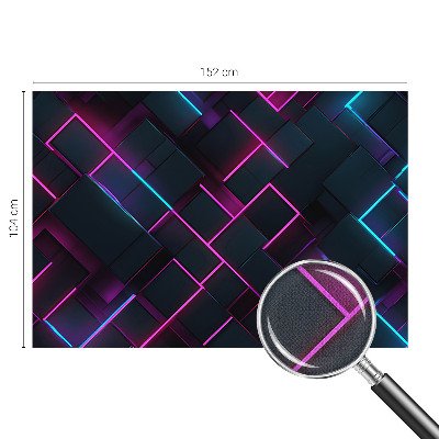 Samolepilna fototapeta z motivom neonske geometrije