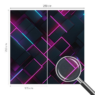 Samolepilna fototapeta z motivom neonske geometrije