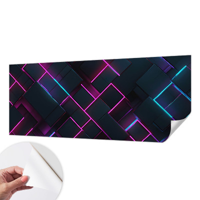Samolepilna fototapeta z motivom neonske geometrije